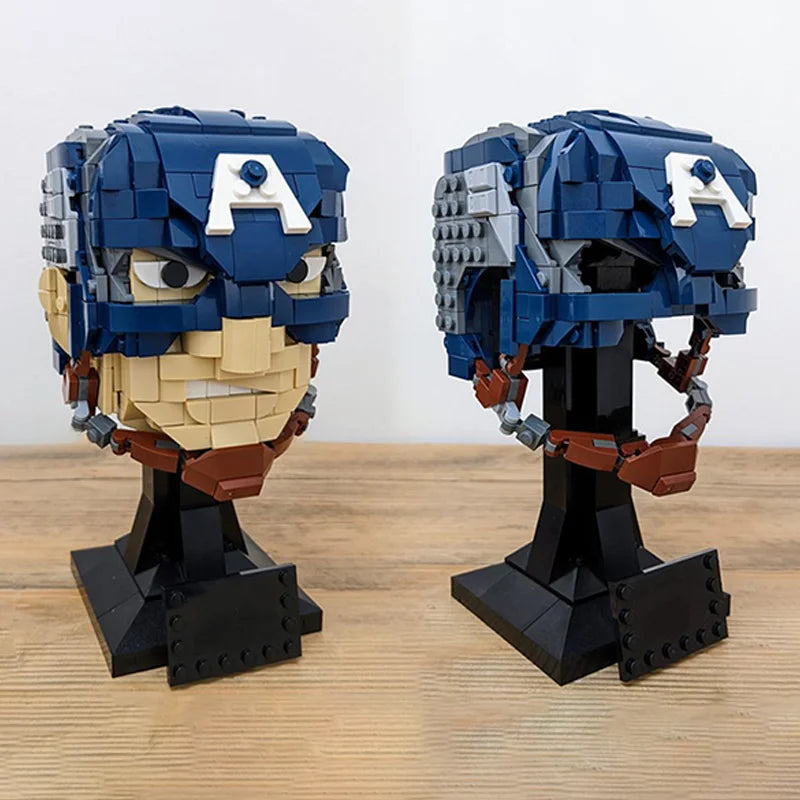 LEGO Captain America - Buste en helm van 587 bouwstenen