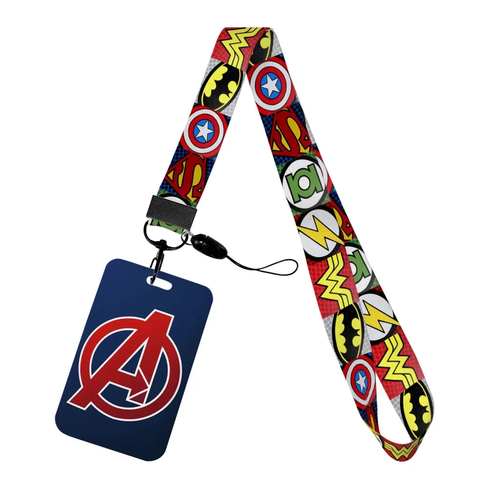 Avengers-badgehouder - A-logo tegen marineblauwe achtergrond