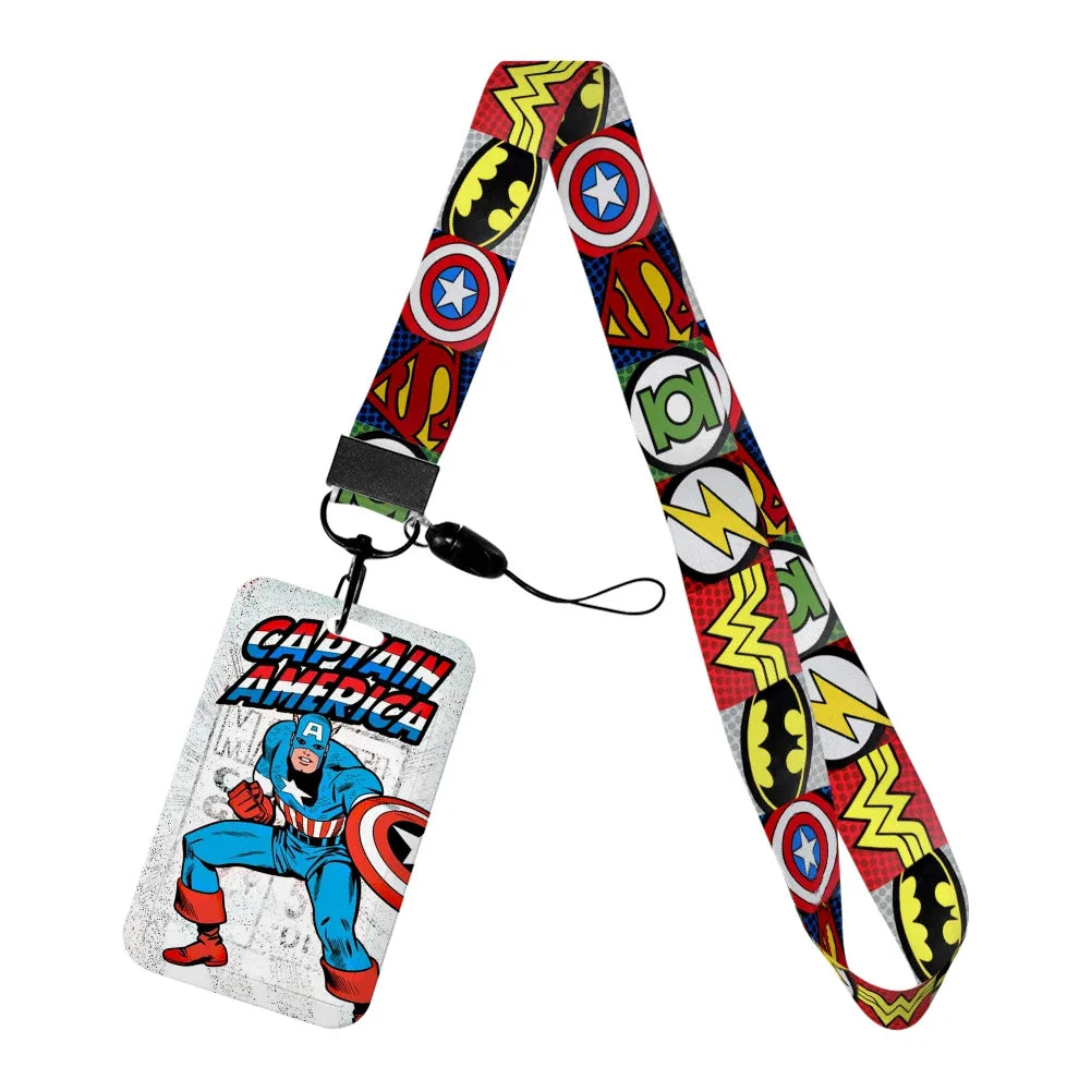 Captain America-badgehouder - witte striptitel
