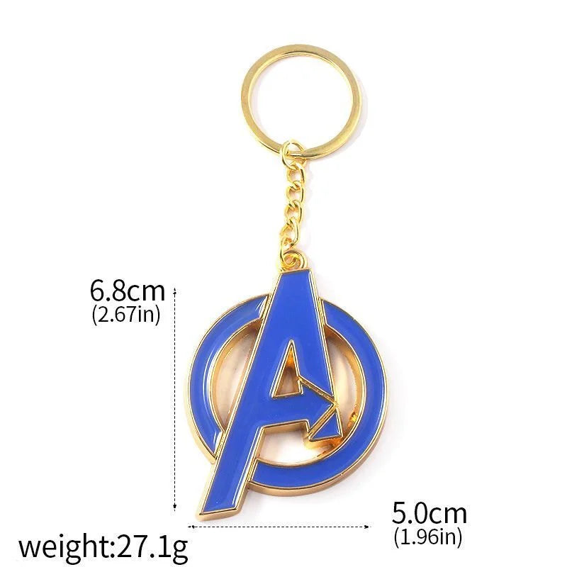 Avengers-sleutelhanger met A-logo - Blauw emaille