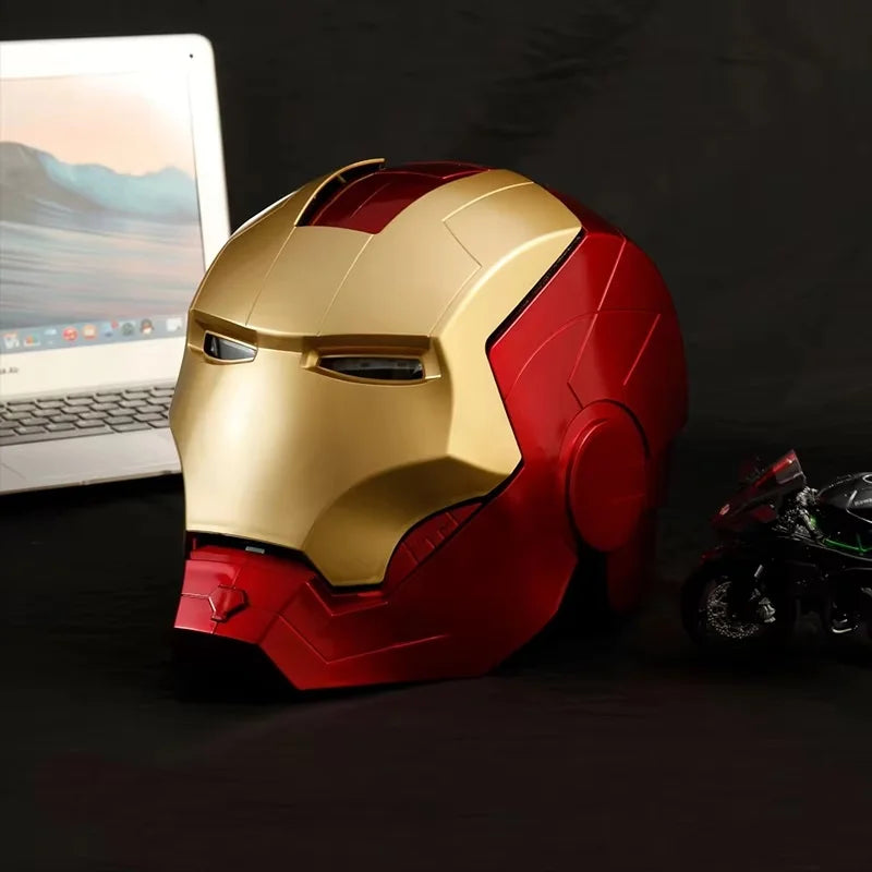 Avengers Iron Man-masker - Cosplayhelm en -handschoenen met leds, 65 cm
