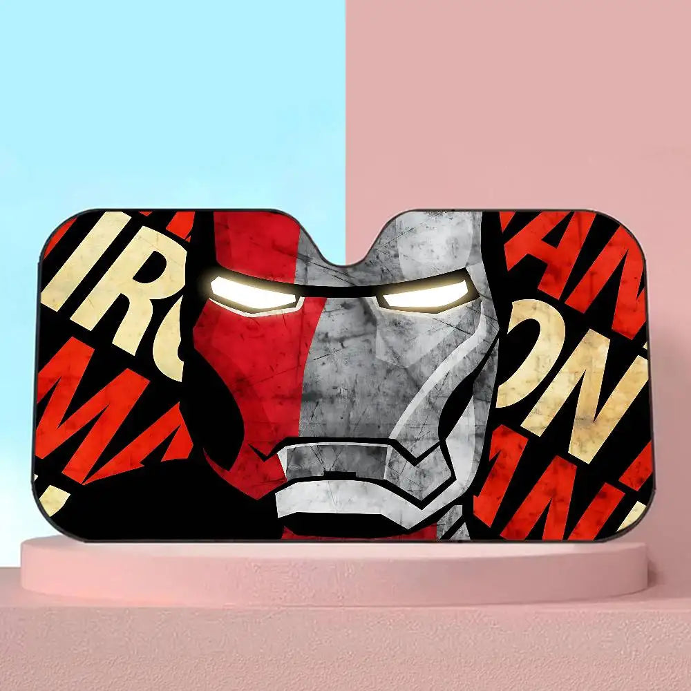 Iron Man-zonwering voor de auto - Uv-bescherming voor de voorruit