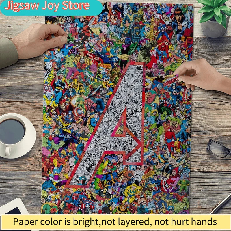 Puzzle Avengers, logo A, collage - 1000 pièces, super-héros