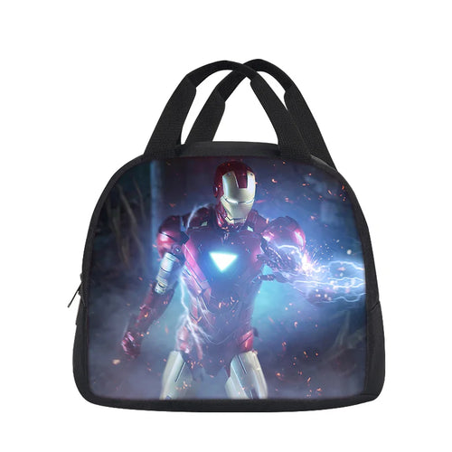 Avengers Iron Man-lunchdraagtas – driehoekige reactor met bliksemschichten