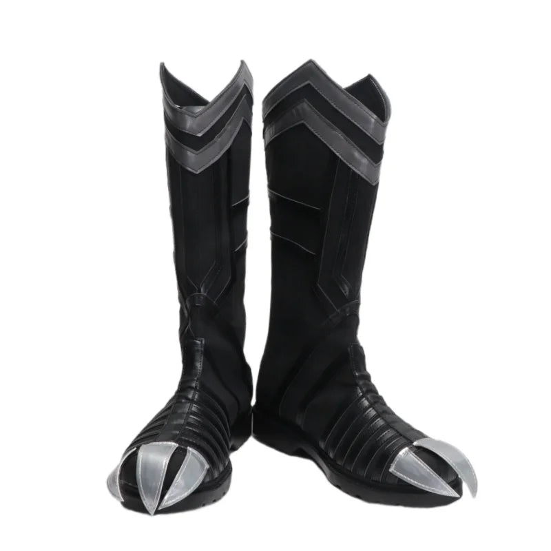 Black Panther-schoenen – zwarte laarzen met klauwen