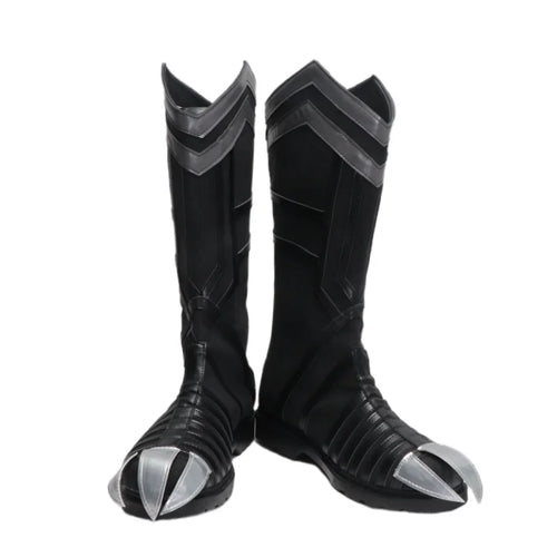 Black Panther-schoenen – zwarte laarzen met klauwen