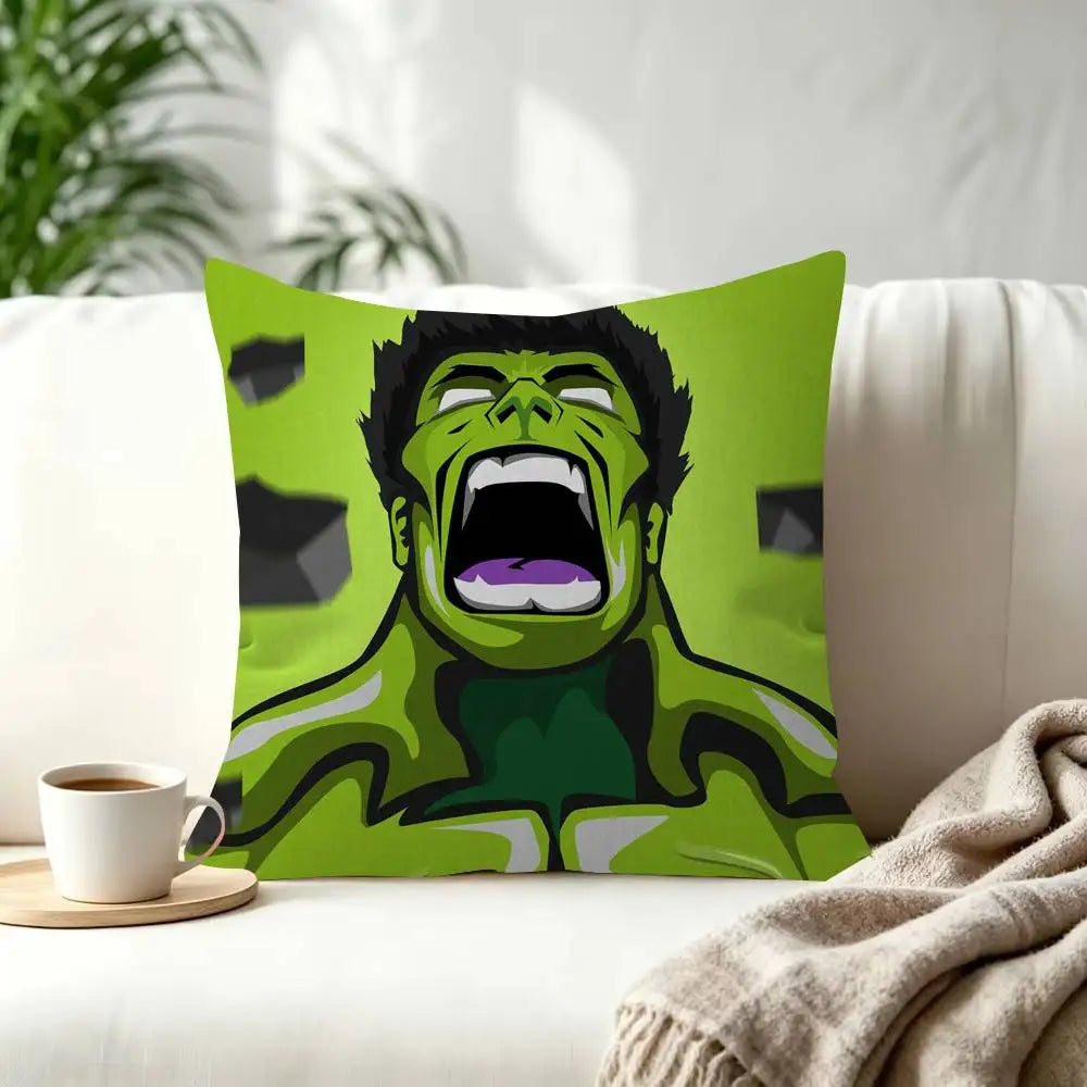 Hulk-kussenhoes - Schreeuw in vectorstijl