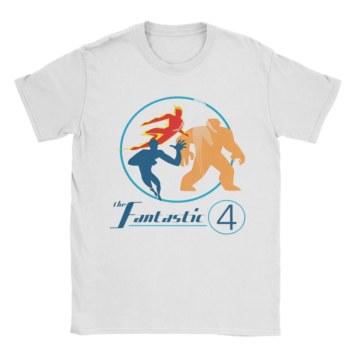 T-shirt The Fantastic 4 First Steps - Affiche rétro bleue, unisexe