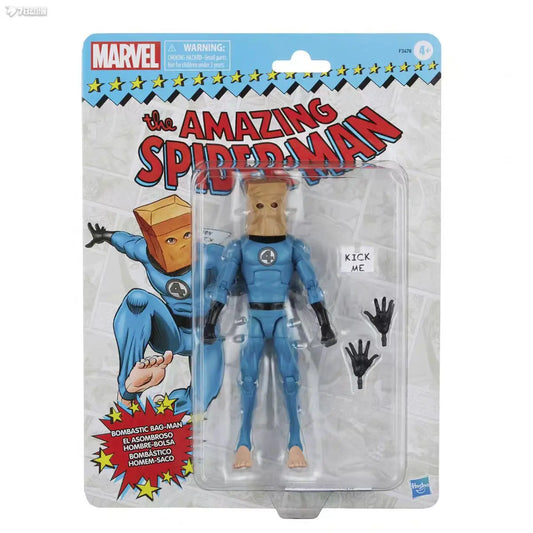 Hasbro Bag-Man-figuur - Vintage Amazing Spider-Man met papieren zak