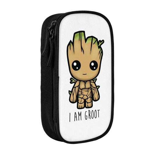 Avengers Baby Groot-etui - I Am Groot-cartoon, witte achtergrond