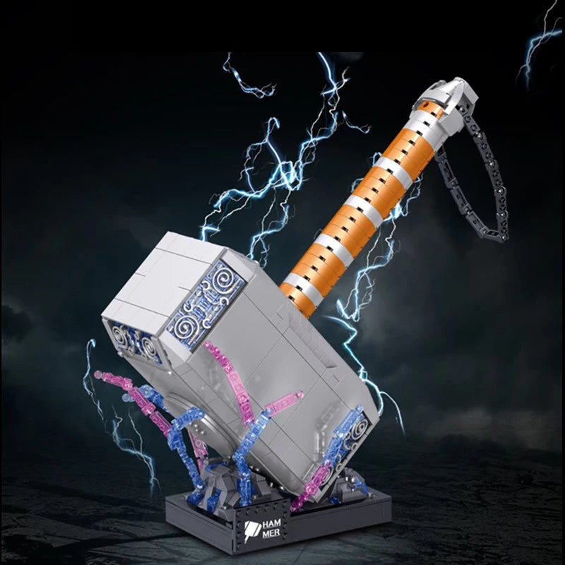 Avengers Thor-hamer-bouwstenenfiguur - 975 onderdelen