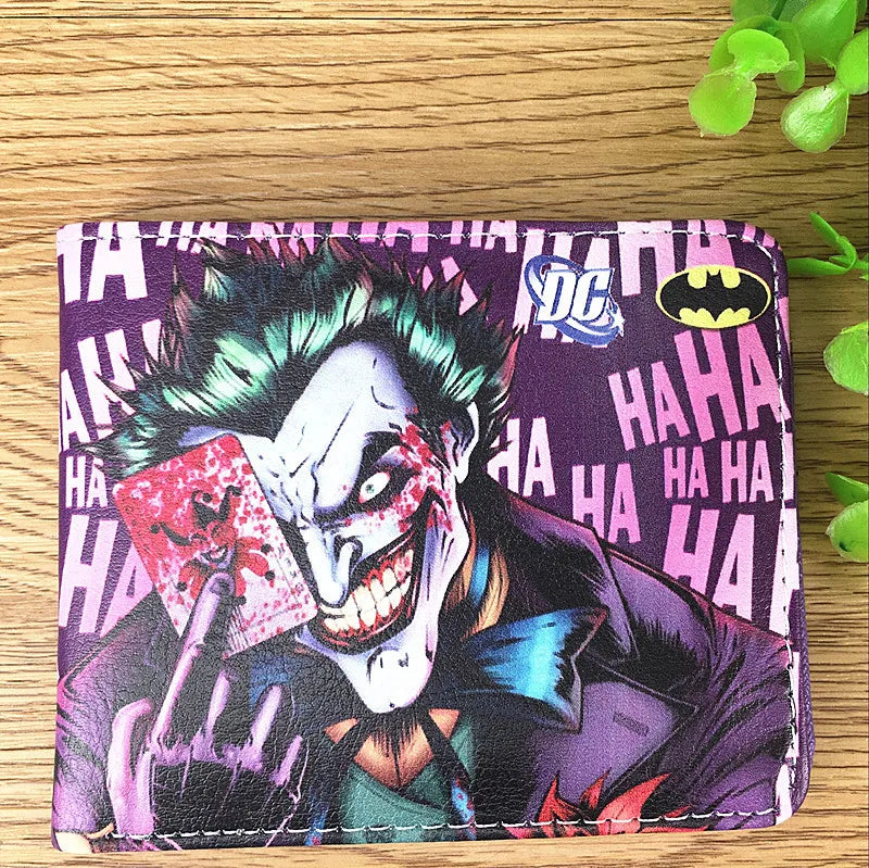 DC-portemonnee Joker – paarse HaHa-kaart