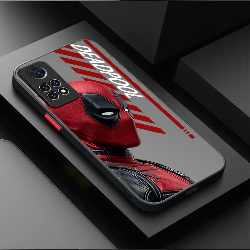Xiaomi-hoesje Avengers Deadpool – profiel met grijze tekst