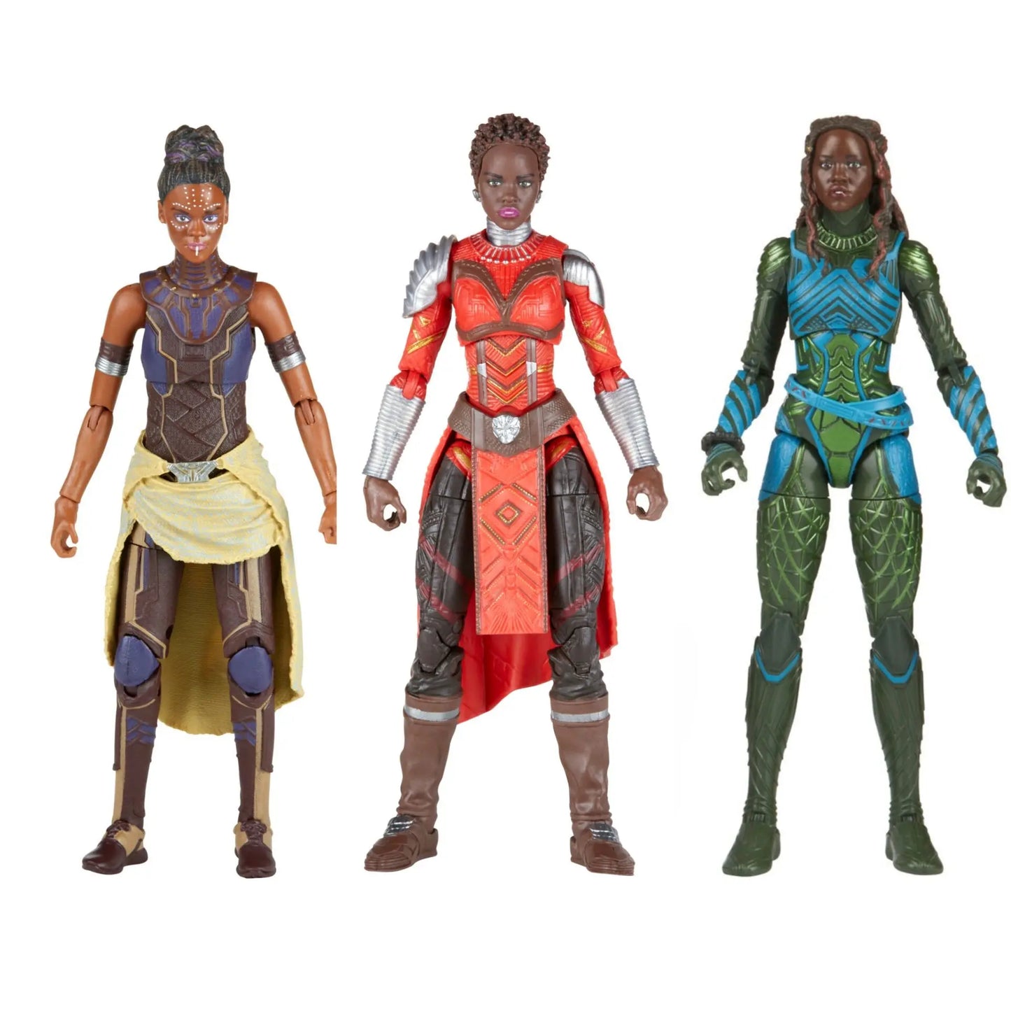 Avengers Okoye-figuur - Rood-zilveren Dora Milaje-pantser