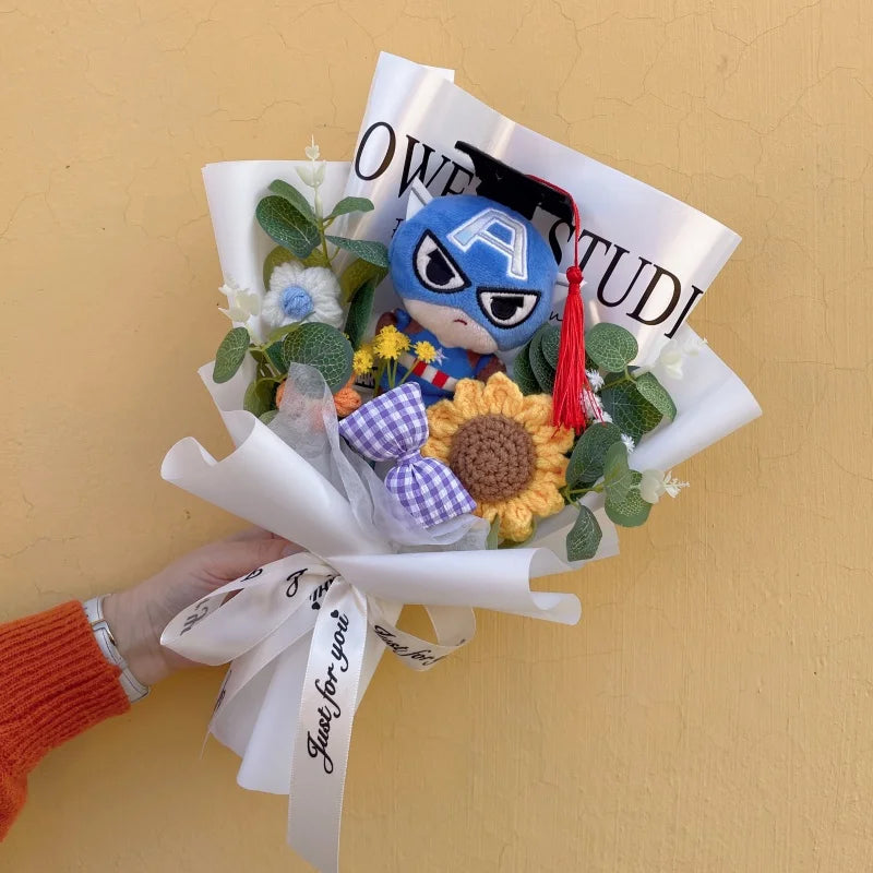 Avengers Spider-Man-cadeauboeket - Handgemaakt knuffeldier
