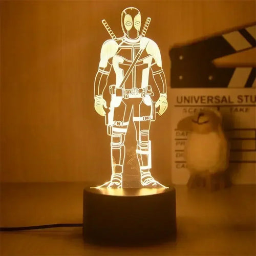 LED-lamp Marvel Avengers Deadpool - Staand, 3D, 18cm