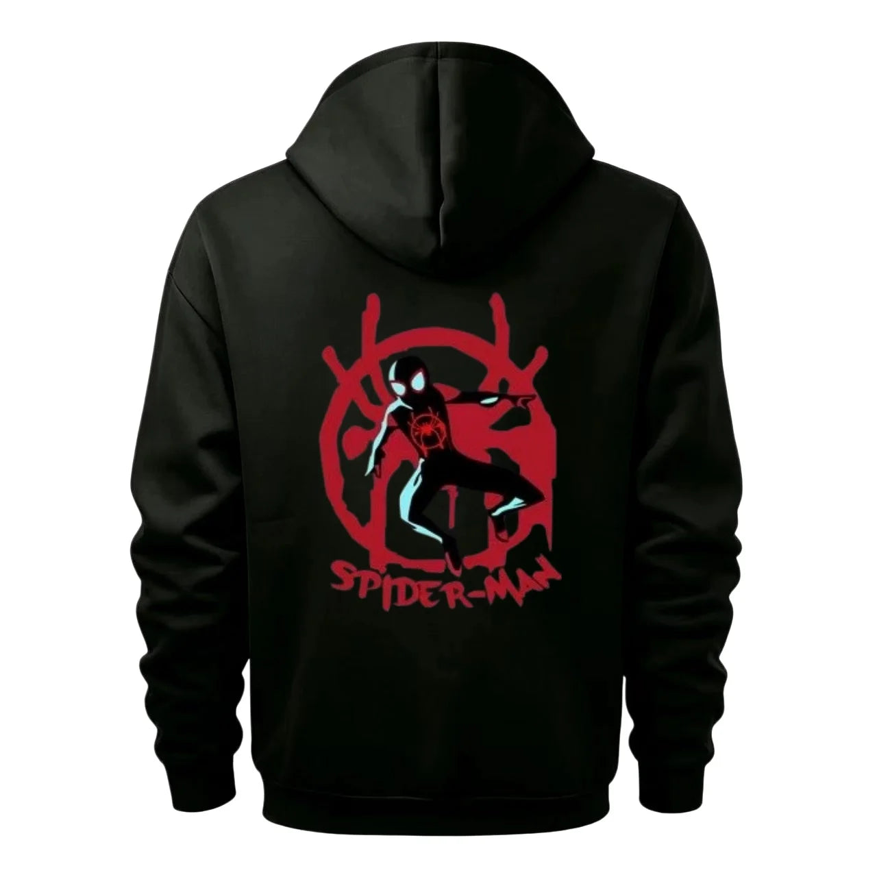 Marvel Avengers-hoodie met rits - Neonlogo, meerdere zakken, voor heren