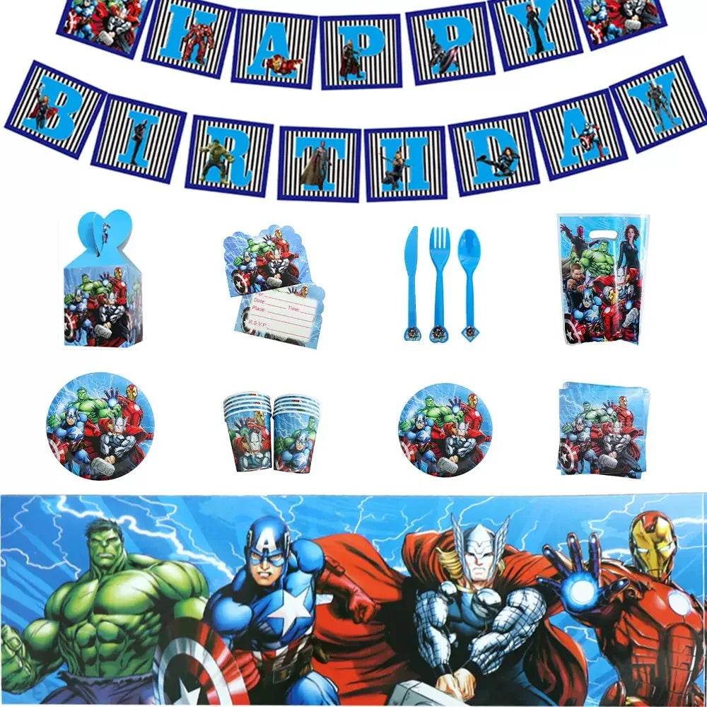 Avengers verjaardagsdecoratie - ballon met cijfer 6