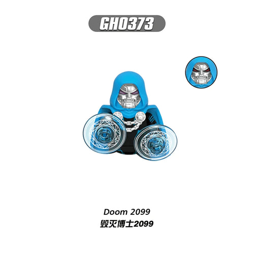 Building Blocks Doom 2099-figuur - Blauwe capuchon met energieschild