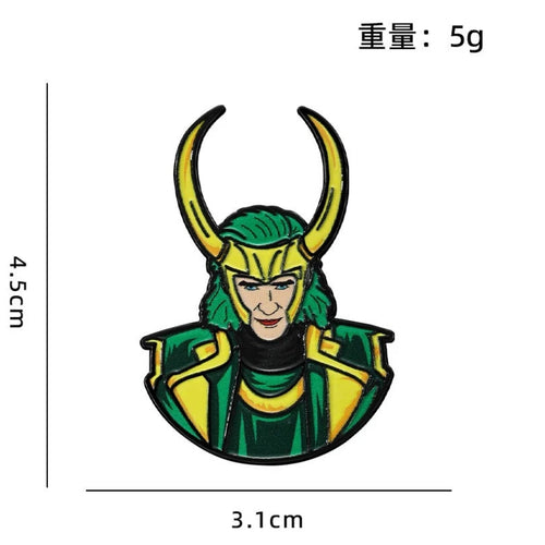 Avengers-emaille badge - Loki