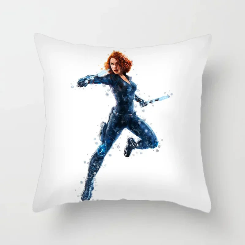 Kussenhoes Black Widow - Artistieke aquarel