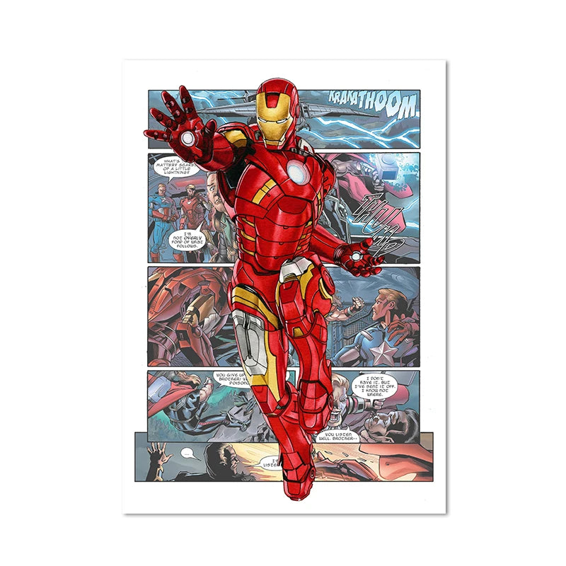 Iron Man-poster - Strip