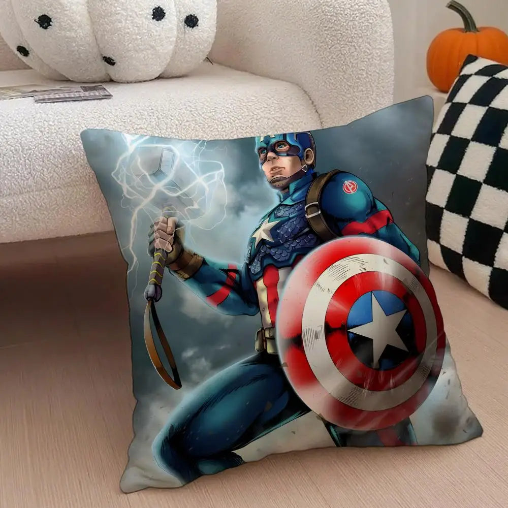 Kussenhoes Captain America - Schild en Hammers van Thor