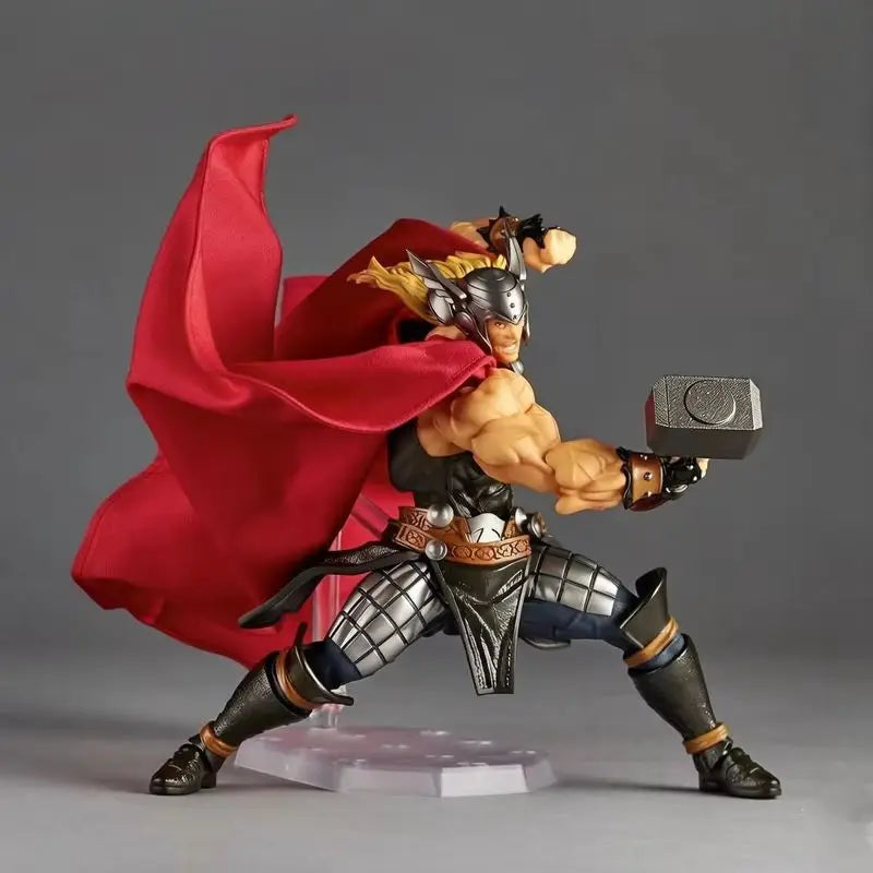 Thor-actiefiguur - Lichtgevende effecten, Mjolnir-hamer en stoffen cape