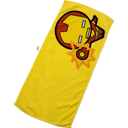 Avengers Iron Man-kinderhanddoek - Geel cartoongezicht