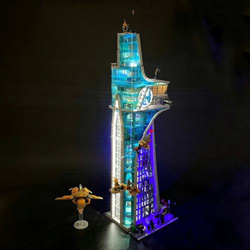 BYB-ledset voor LEGO Avengers-toren 76269 - Decoratieve verlichting met afstandsbediening