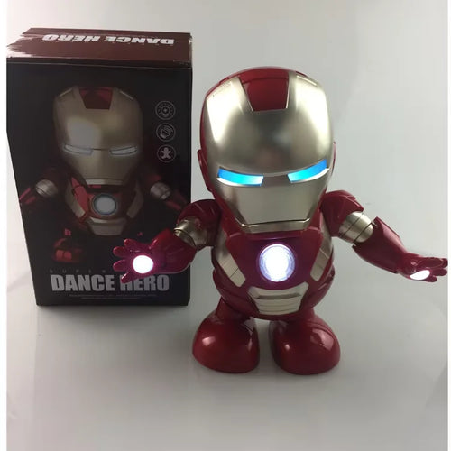 Dansende LED-robot Marvel Avengers Iron Man - Zilveren helm, Dance Hero