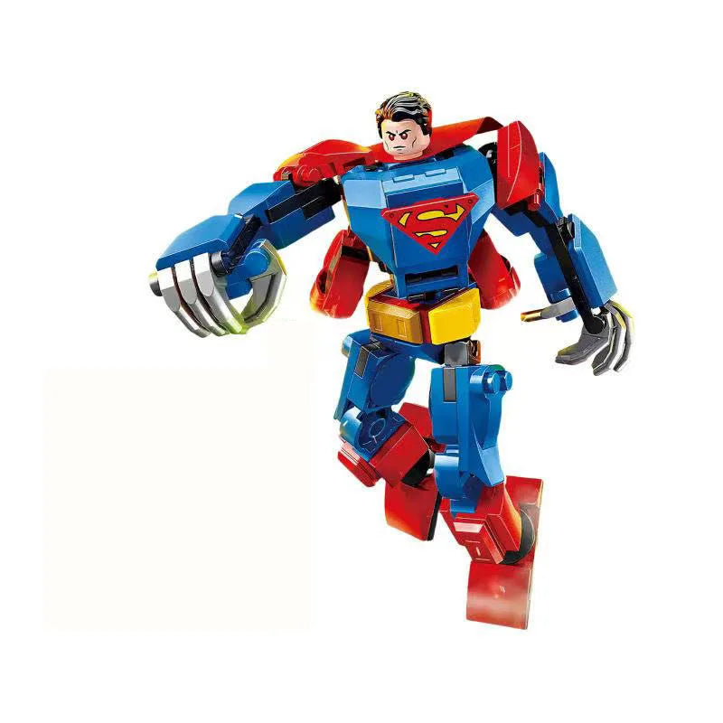 Set de blocs de construction Mecha Avengers - Captain America, Hulk, Wolverine et Thanos