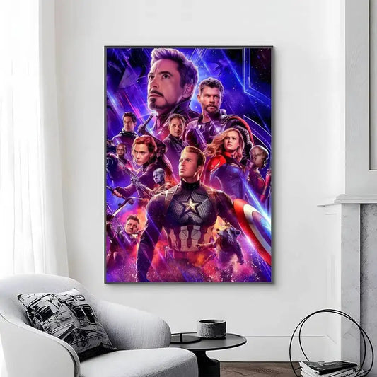 Avengers Infinity War-poster - Kleurrijk Endgame-teamontwerp