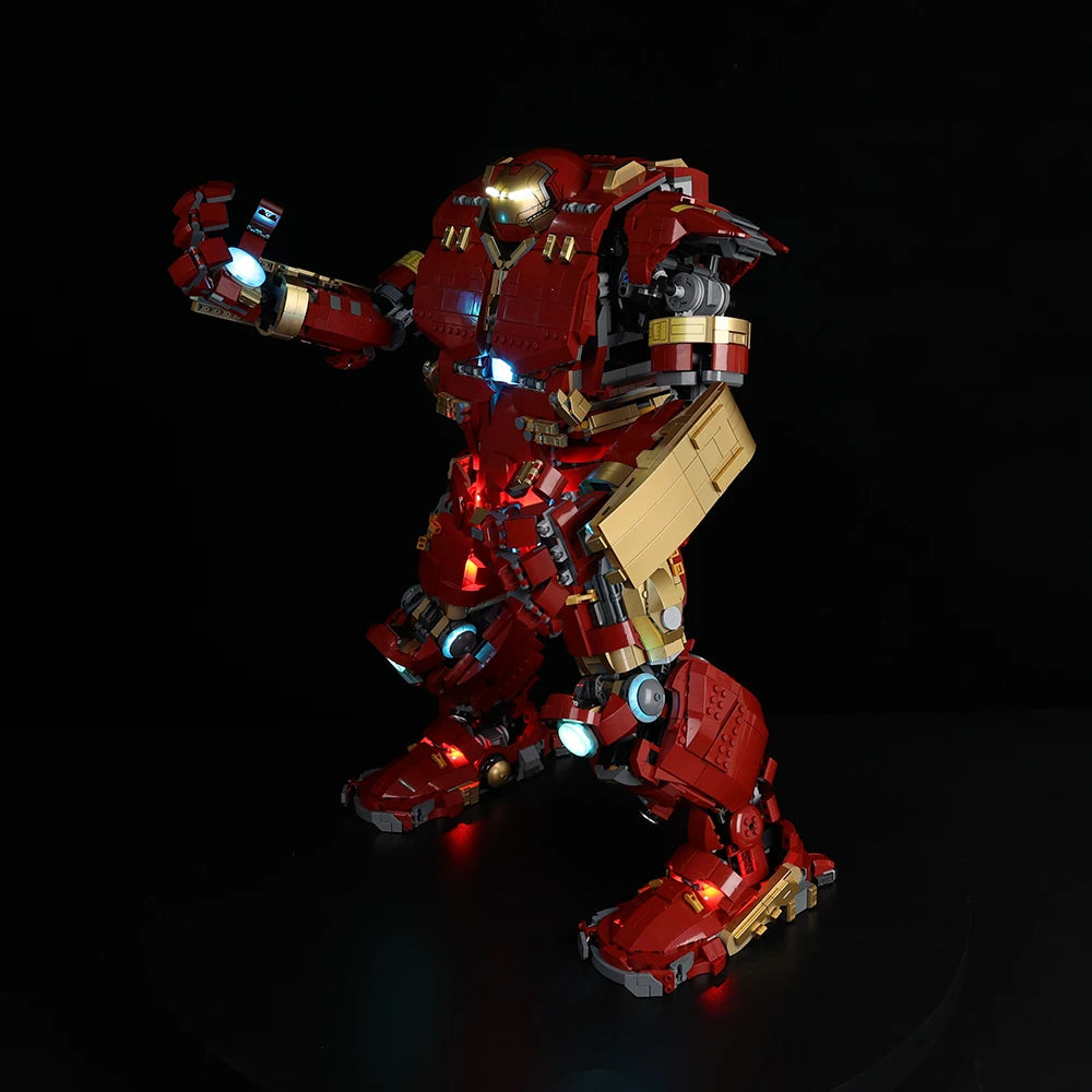 Lichtgevende ledset voor LEGO Hulkbuster 76210 - Volledige verlichting