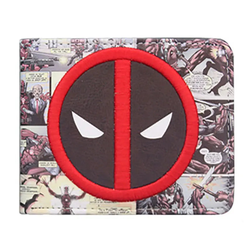 Avengers-portemonnee Deadpool – striplogo-collage