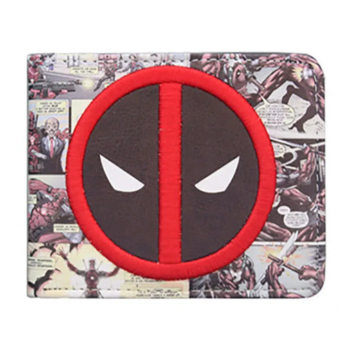 Avengers-portemonnee Deadpool – striplogo-collage