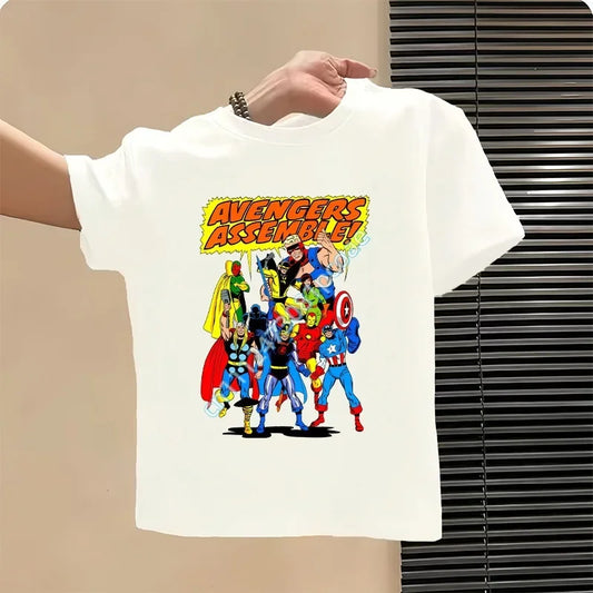 Avengers T-shirt voor kinderen - personagedesign wit