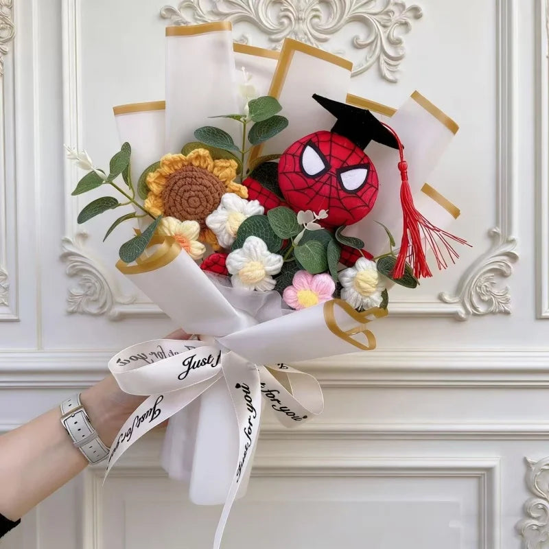 Avengers Spider-Man-cadeauboeket - Handgemaakt knuffeldier