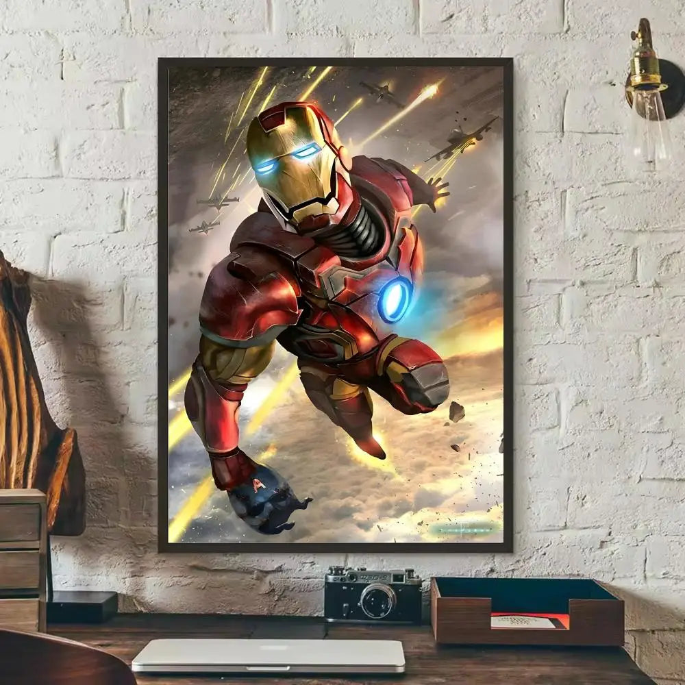 Iron Man-sticker - Nachtelijk Silhouet
