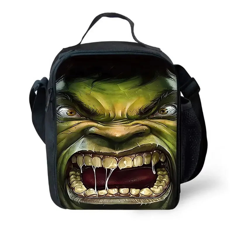 Hulk-lunchzak voor kinderen - open mond met gedetailleerde tanden