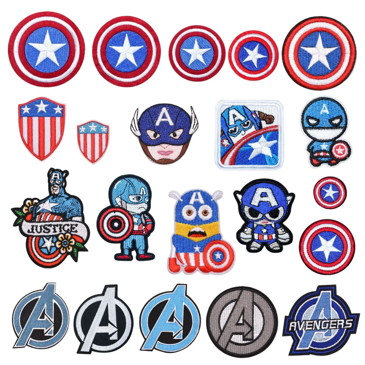 Avengers Captain America-patch - staande chibi