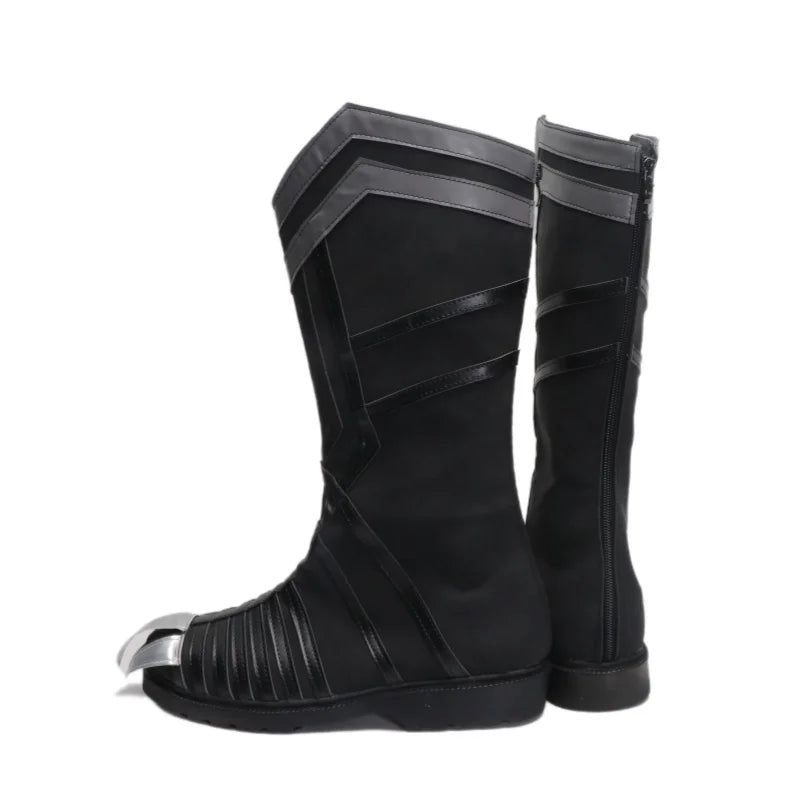 Black Panther-schoenen – zwarte laarzen met klauwen