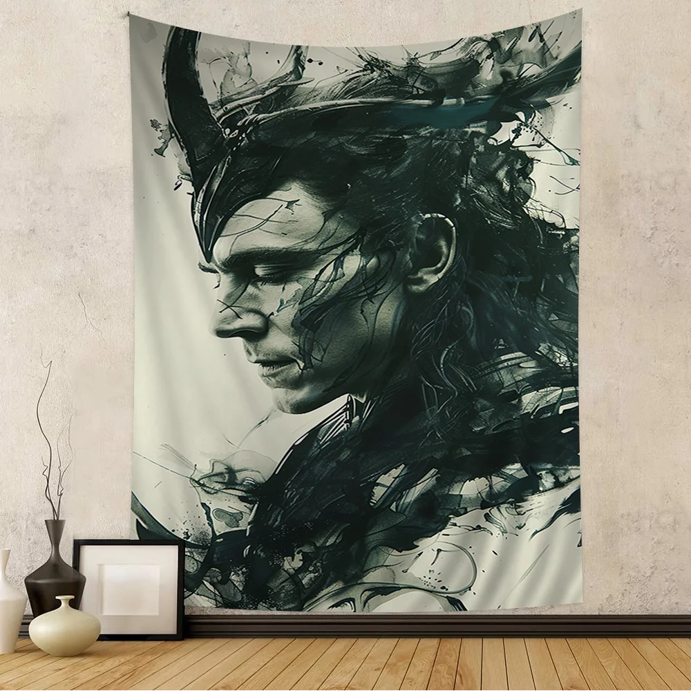 Loki-tapijt - Portret in inktstijl