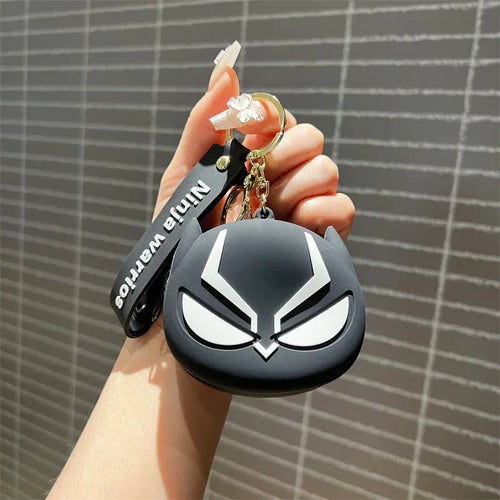 Avengers Black Panther-siliconenportemonnee - Zwart-zilveren masker