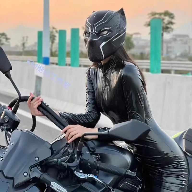 Casque cosplay Black Panther - Échelle 1:1, portable, très détaillé