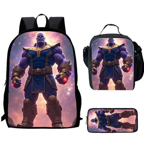 Thanos Cosmic-rugzak 3-delig - Rode melkweg, schoolset voor kinderen
