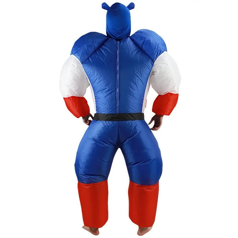 Opblaasbaar Avengers Hulk-kostuum - blauwe broek