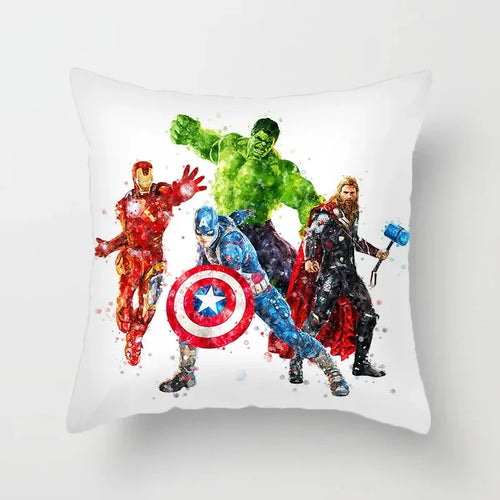 Kussenhoes Avengers Groep - Aquarel