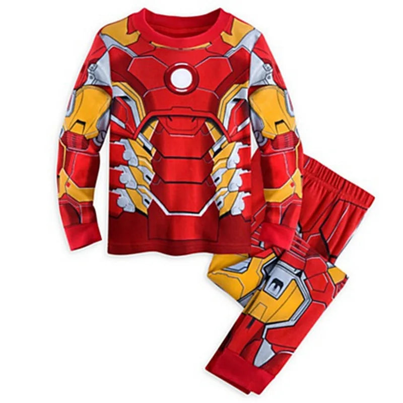 Avengers Iron Man-kinderpyjama - rode en gouden reactor