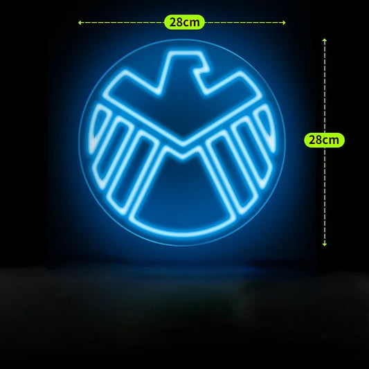 LED-neon Avengers S.H.I.E.L.D. - Adelaarslogo